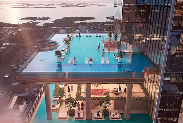 Infinity Pool SkyParks Dubai